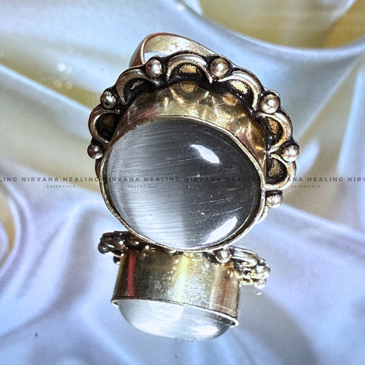 SPHATIK ROUND RING (Mental Clarity, Master Healer And Energy Amplifier) image 1