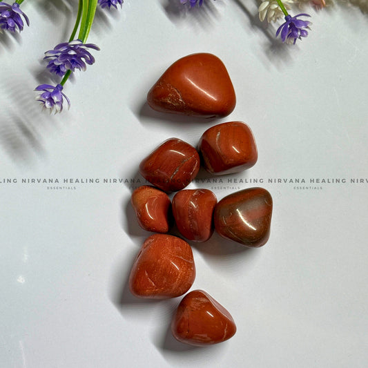 RED JASPER TUMBLE STONES (Endurance, Stability, Vitality And Courage) image 1