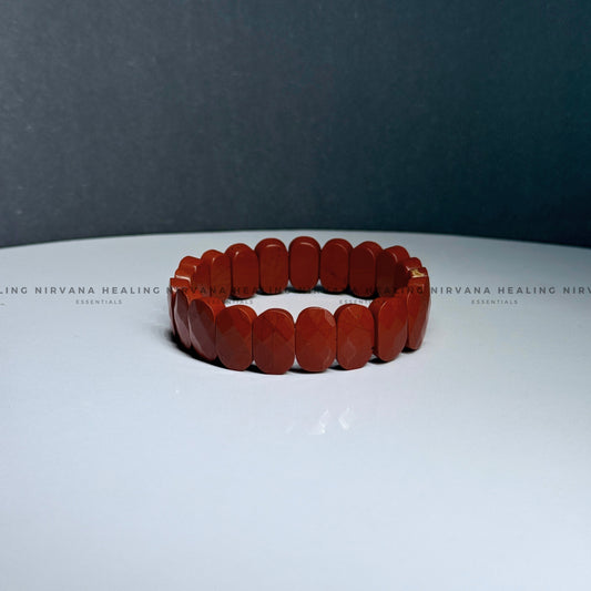 RED JASPER PYRAMID BRACELET (Immunity, Strength, Health And Pain Relief) image 1