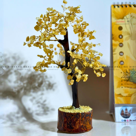 CITRINE CRYSTAL TREE (BIG) Approx 300 Beads (Abundance, Creativity, Success And Confidence) image 1