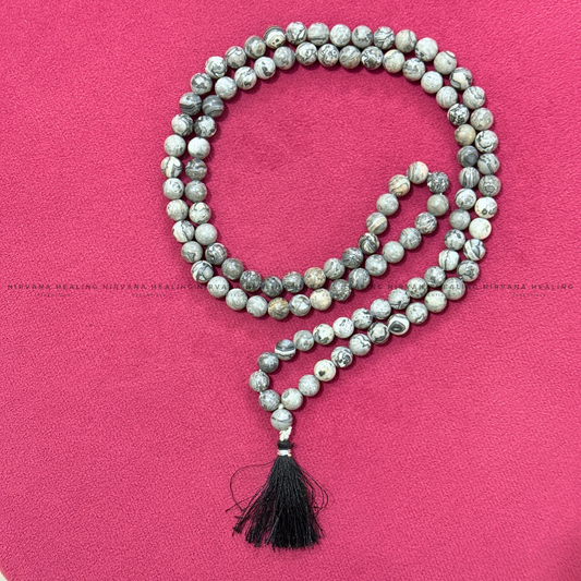 PICASSO JASPER MALA (Stone of Creativity, Balance & Transformation) image 1