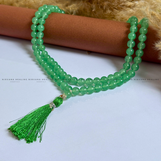 GREEN JADE MALA (Luck, Harmony, Peace And Abundance) image 1