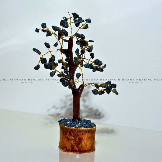 LAPIS LAZULI JADE CRYSTAL TREE Approx 100 Beads (SMALL) (Communication, Truth, Ease Of Expression And Wisdom) image 1