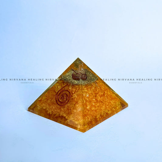 YELLOW AVENTURINE PYRAMID (Joy, Leadership, Empowerment) image 1