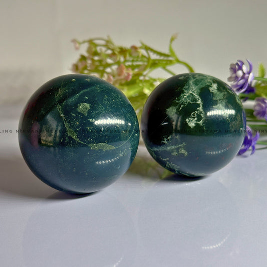GREEN JADE SPHERE (Luck, Harmony, Peace And Abundance) image 1