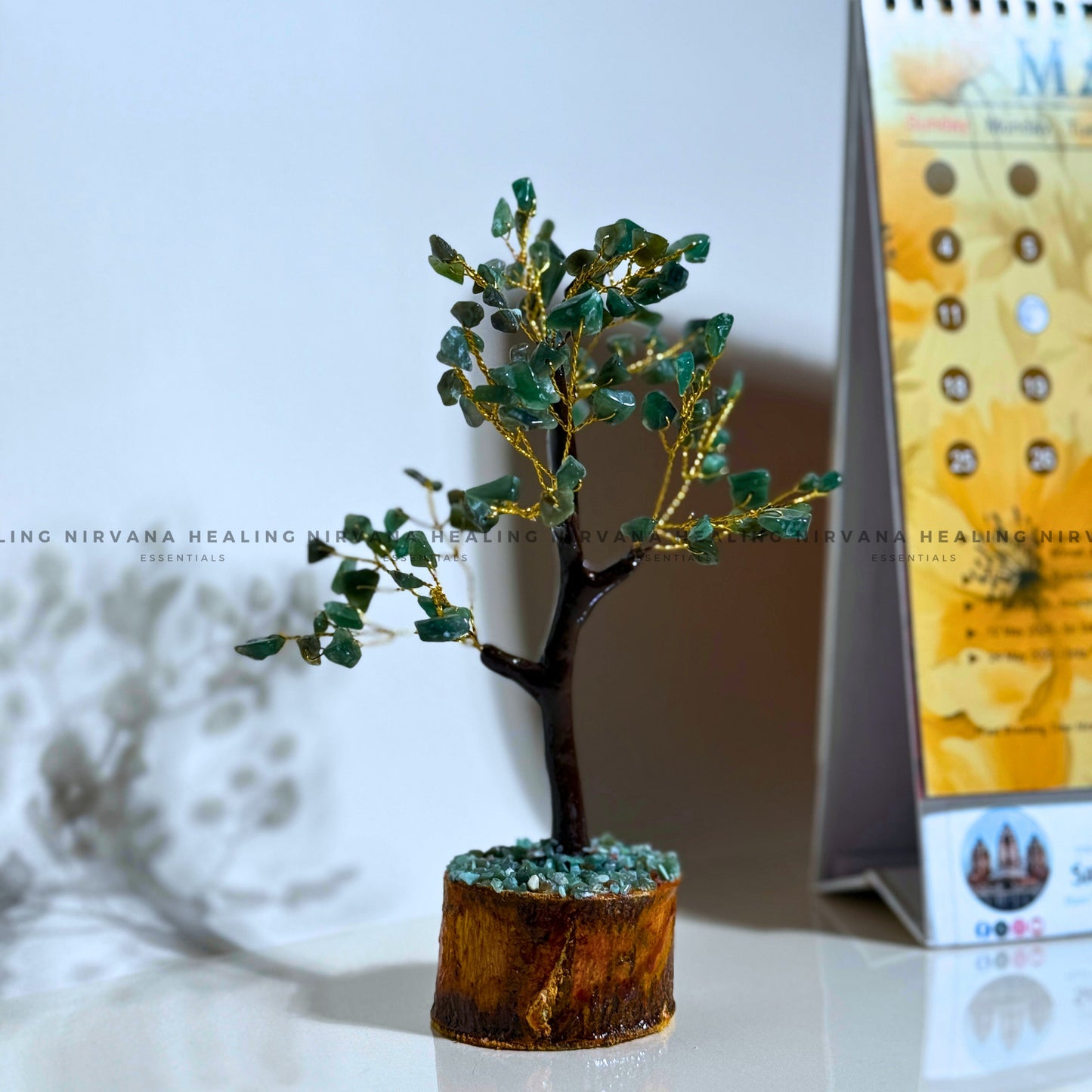 GREEN JADE CRYSTAL TREE Approx 100 Beads (SMALL) (Luck, Harmony, Peace And Abundance) image 4