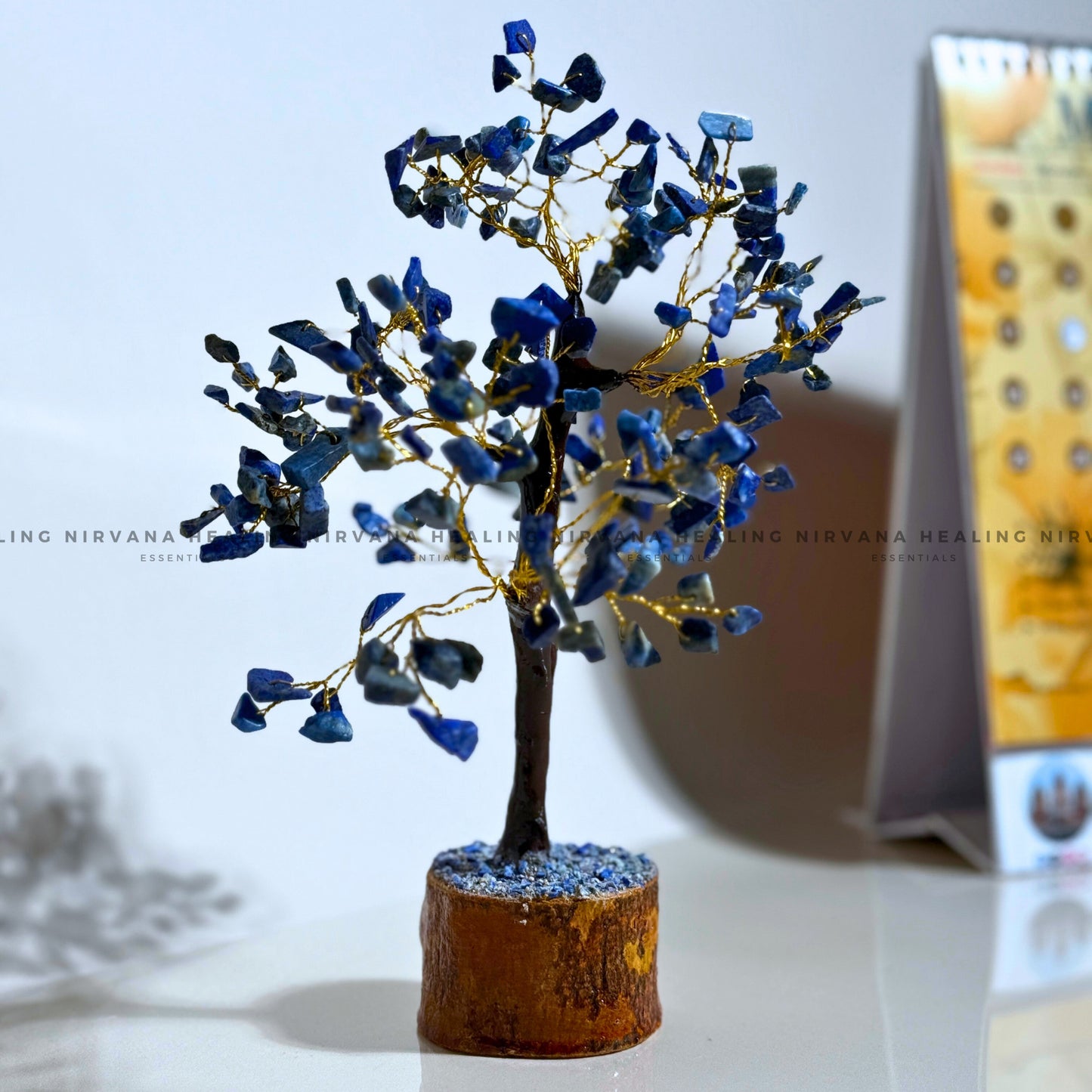 LAPIS LAZULI CRYSTAL TREE Approx 200 Beads (Communication, Truth, Ease Of Expression And Wisdom) image 4