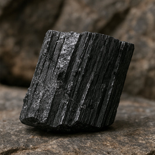 RAW BLACK TOURMALINE CLUSTER (Protection, Grounding, Shielding And Growth) image 1