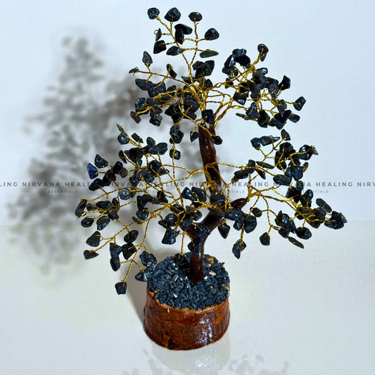 BLACK AGATE CRYSTAL TREE Approx 100 Beads (Abundance, Nature Connection And Inner Peace) image 1