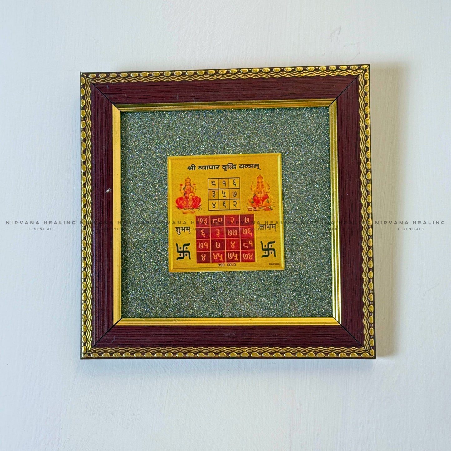VYAPAR VRIDDHI YANTRA ON RAW PYRITE FRAME - (Business Growth & Profit) image 5