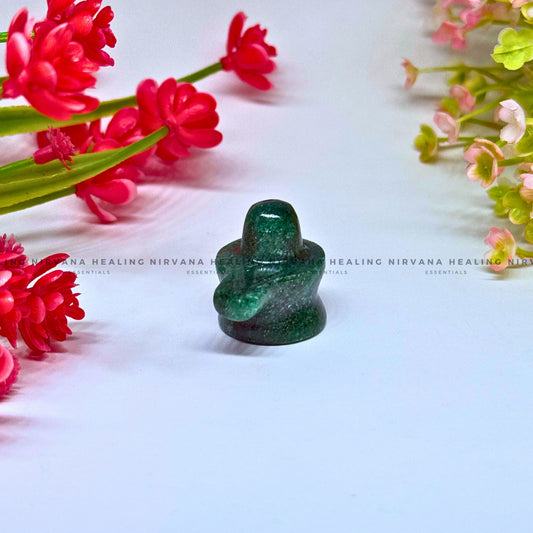 GREEN AVENTURINE SHIVLING (1 Inch)
(Luck, Money, Abundance, Career And Growth).
image 1