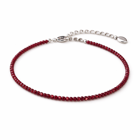 GARNET ANKLET - Passion, Vitality & Ground Energy image 1