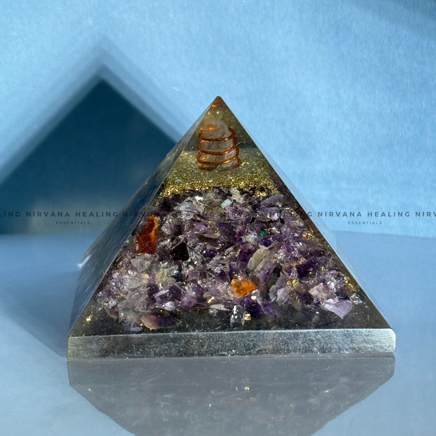 AMETHYST JADE PYRAMID (Meditation, Stress Reduction, Intuition And Manifestation) image 6