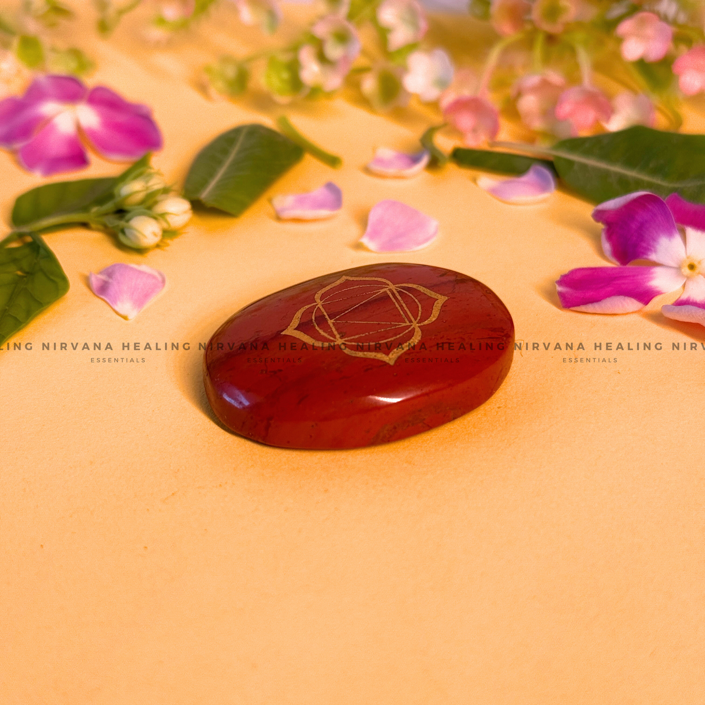 RED JASPER ROOT CHAKRA ZIBU COIN (Immunity, Strength, Health And Pain Relief) image 2