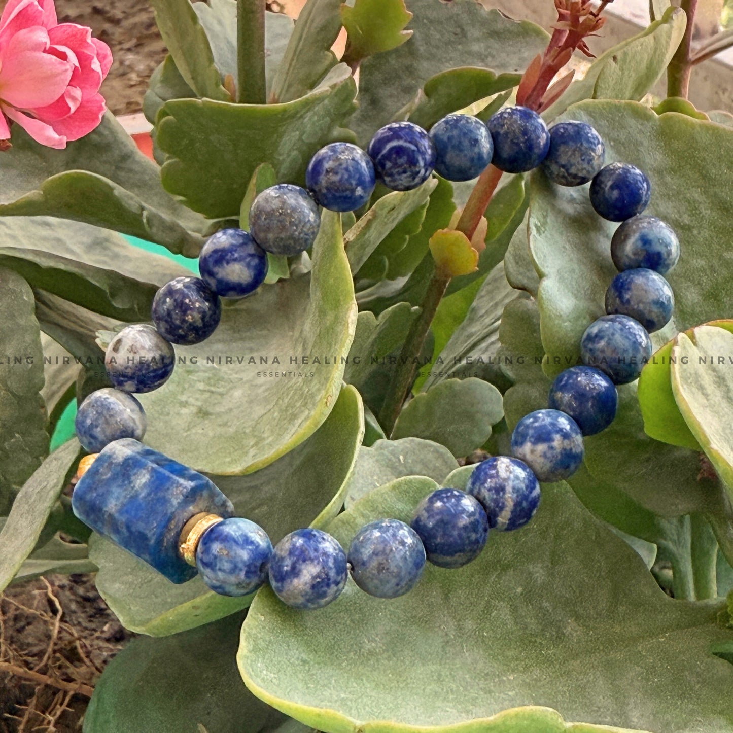 LAPIS LAZULI WITH TUMBLE BRACELET (Communication, Truth, Ease Of Expression And Wisdom) image 4