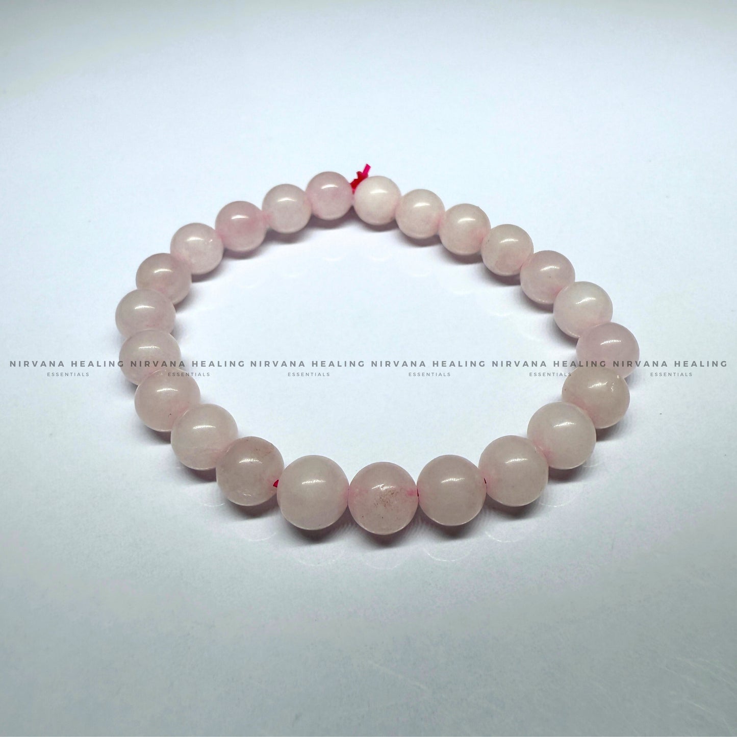 ROSE QUARTZ ROUND BEADED BRACELET (Love, Romance, Relationship, Emotion And Balance) image 1