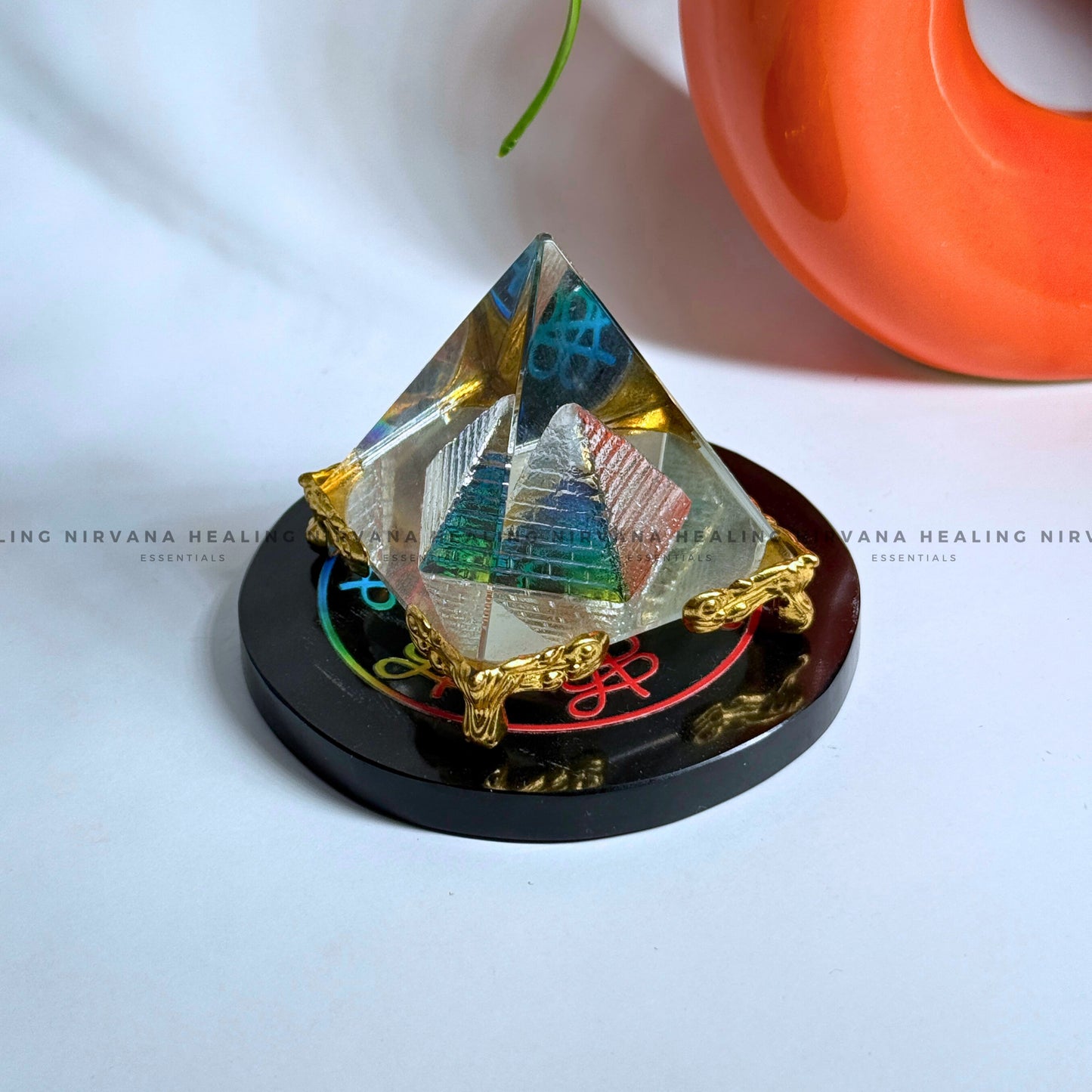 BLACK TOURMALINE ABUNDANCE CHARGING PLATE (Protection, Grounding, Shielding And Growth) image 2