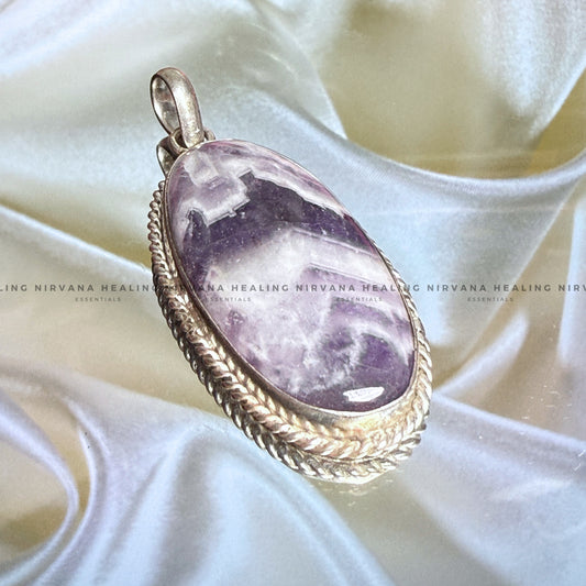 AMETHYST CRYSTAL PENDANT (Meditation, Stress Reduction, Intuition And Manifestation) image 0