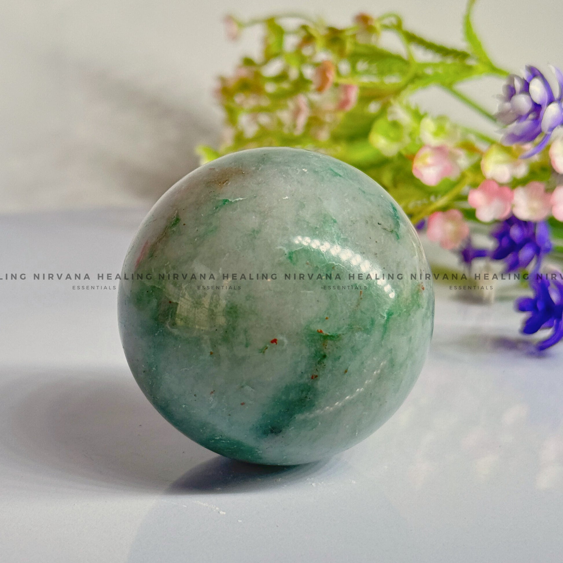 GREEN AVENTURINE SPHERE (Luck, Money, Abundance, Career And Growth). image 3