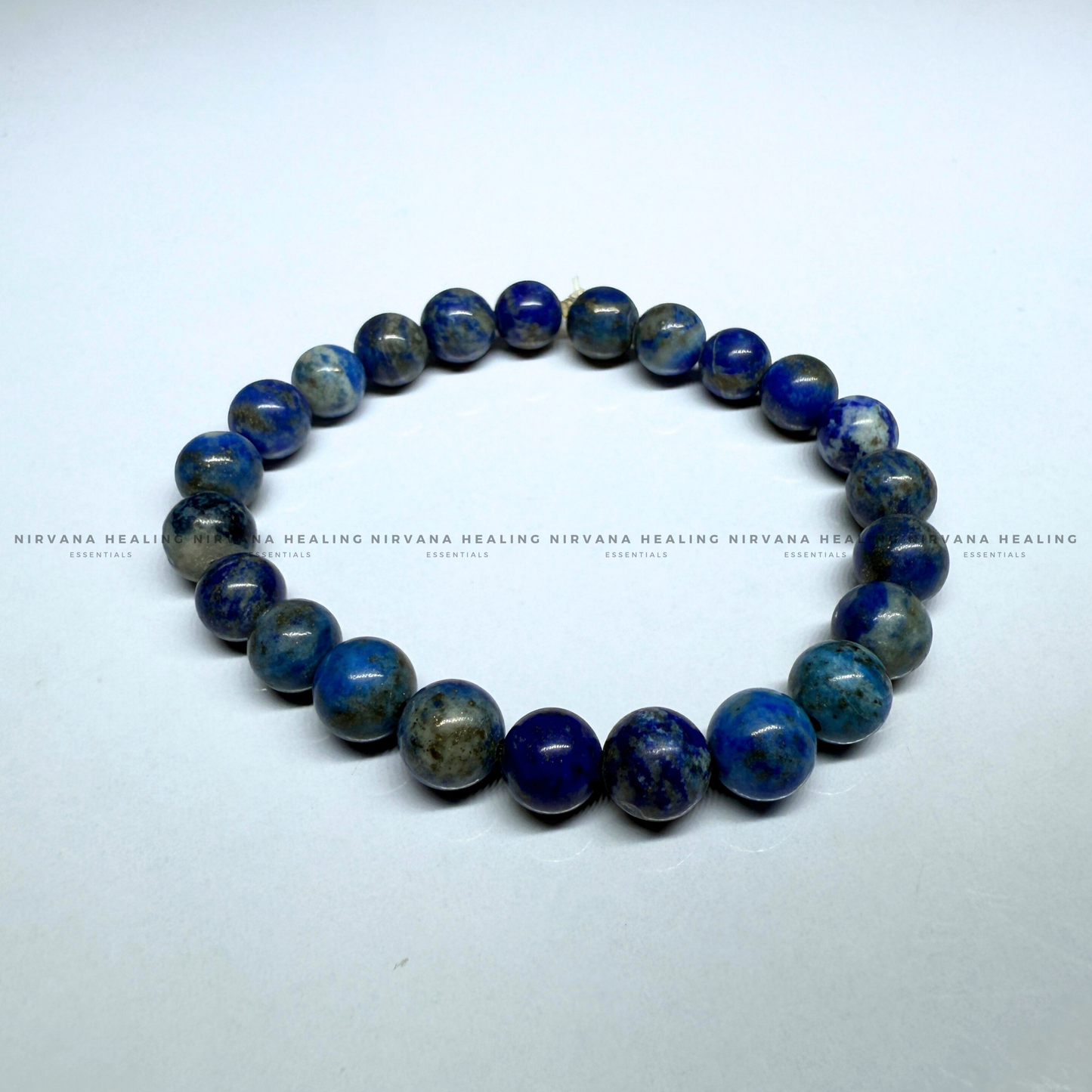 LAPIS LAZULI ROUND BEADED BRACELET (Communication, Truth, Ease Of Expression And Wisdom) image 3