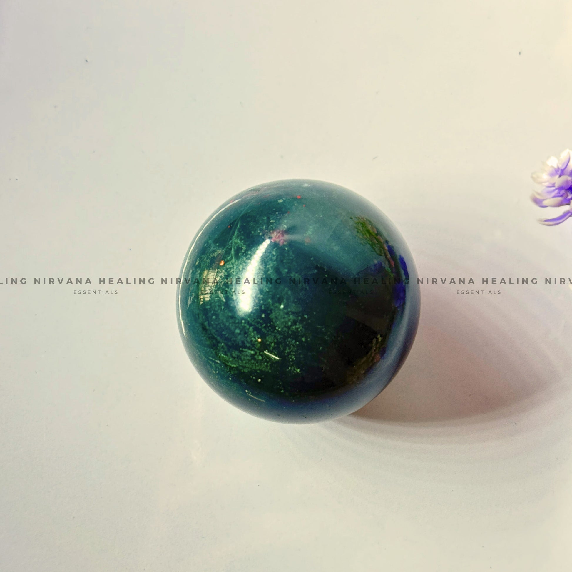 GREEN JADE SPHERE (Luck, Harmony, Peace And Abundance) image 1