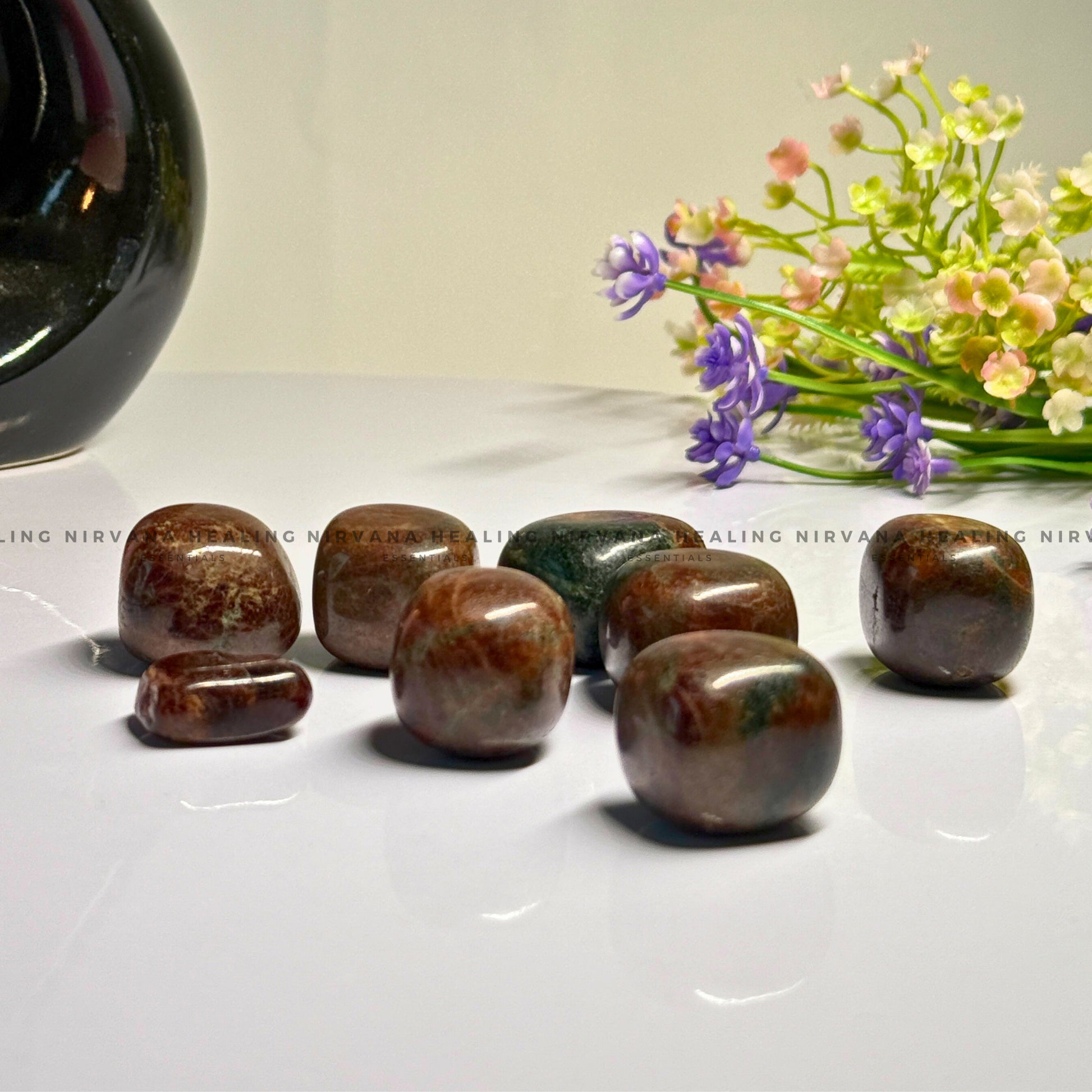 GARNET RED TUMBLE STONES (Commitment, Passion, Grounding And Courage) image 4