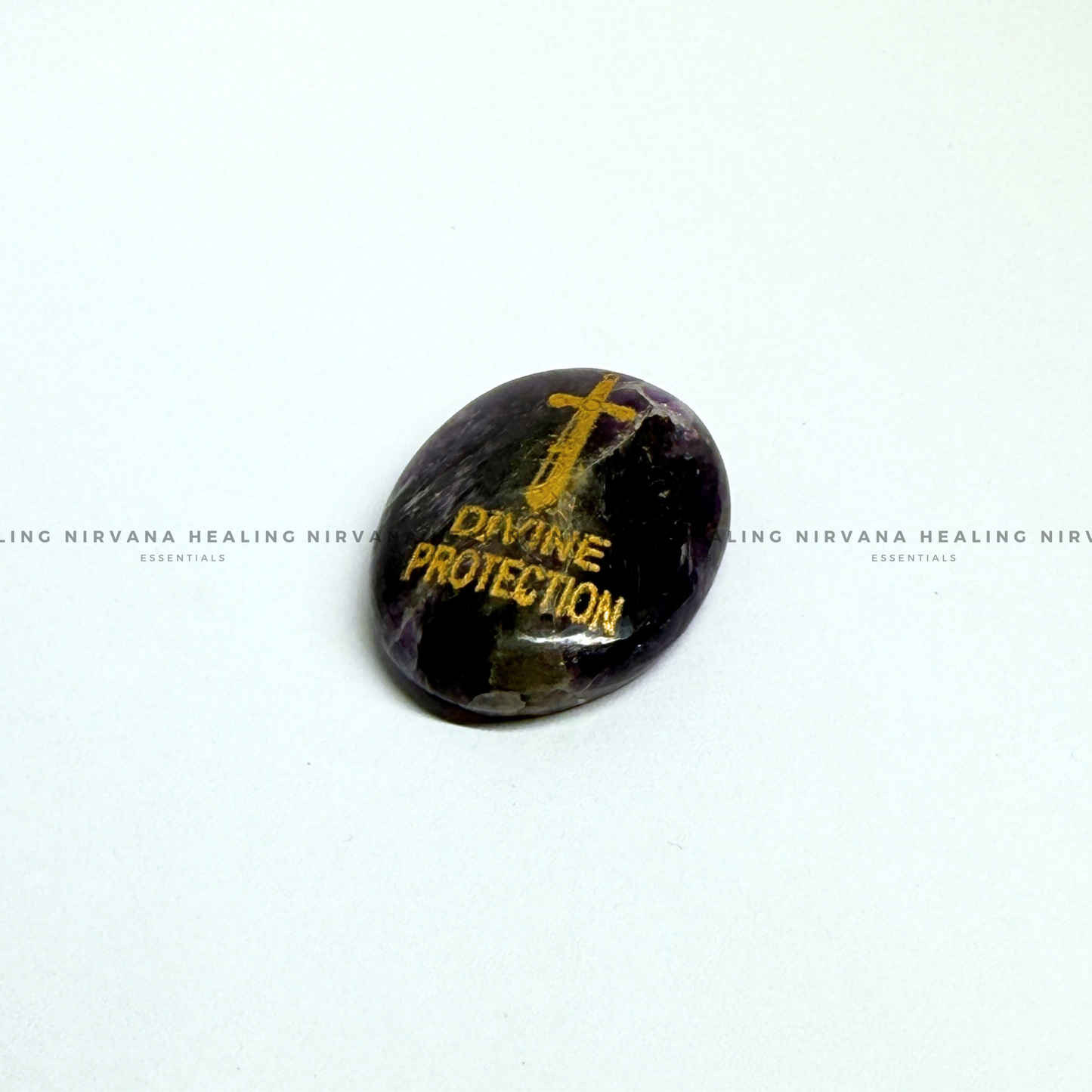 AMETHYST NATURAL PROTECTION ZIBU COIN (Meditation, Stress Reduction, Intuition And Manifestation) image 1