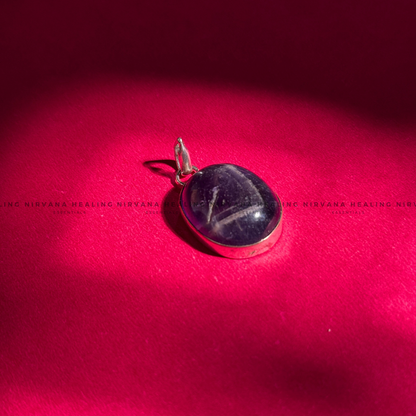 AMETHYST ROUND PENDANT (Meditation, Stress Reduction, Intuition And Manifestation) image 5