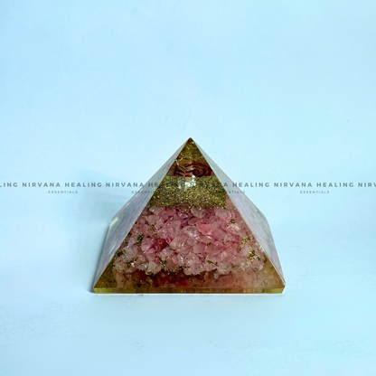 ROSE QUARTZ PYRAMID (Love, Romance, Relationship And Emotion Balance) image 0