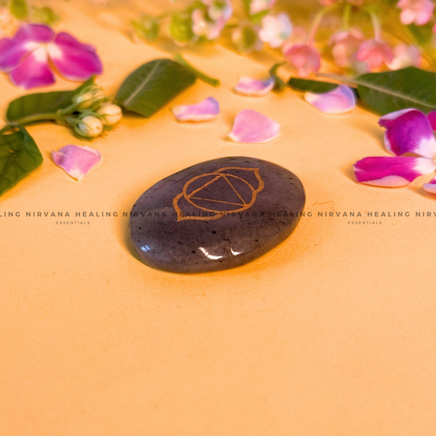 THIRD EYE CHAKRA BLUE APATITE ZIBU COIN (Goal Setting, Motivation, Manifestation And Communication).  image 2