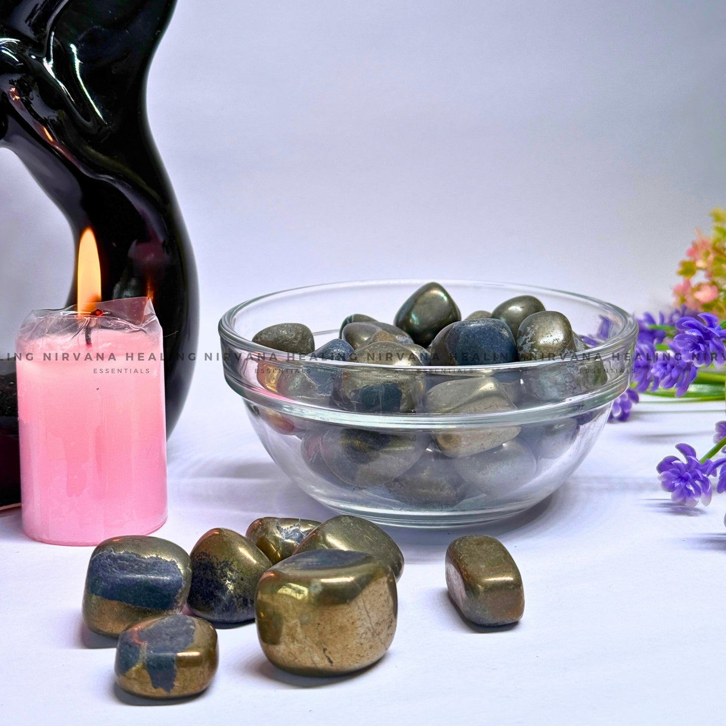 PYRITE TUMBLE STONES (Money Magnet, Prosperity, Fame And Abundance). image 2