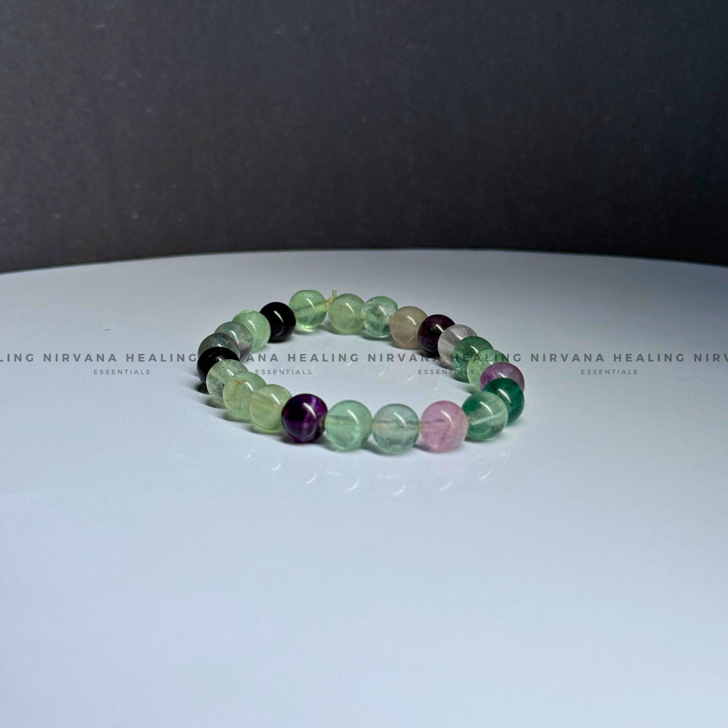 FLUORITE ROUND BEADED BRACELET (Concentration, Clarity, Memory And Studies). image 2