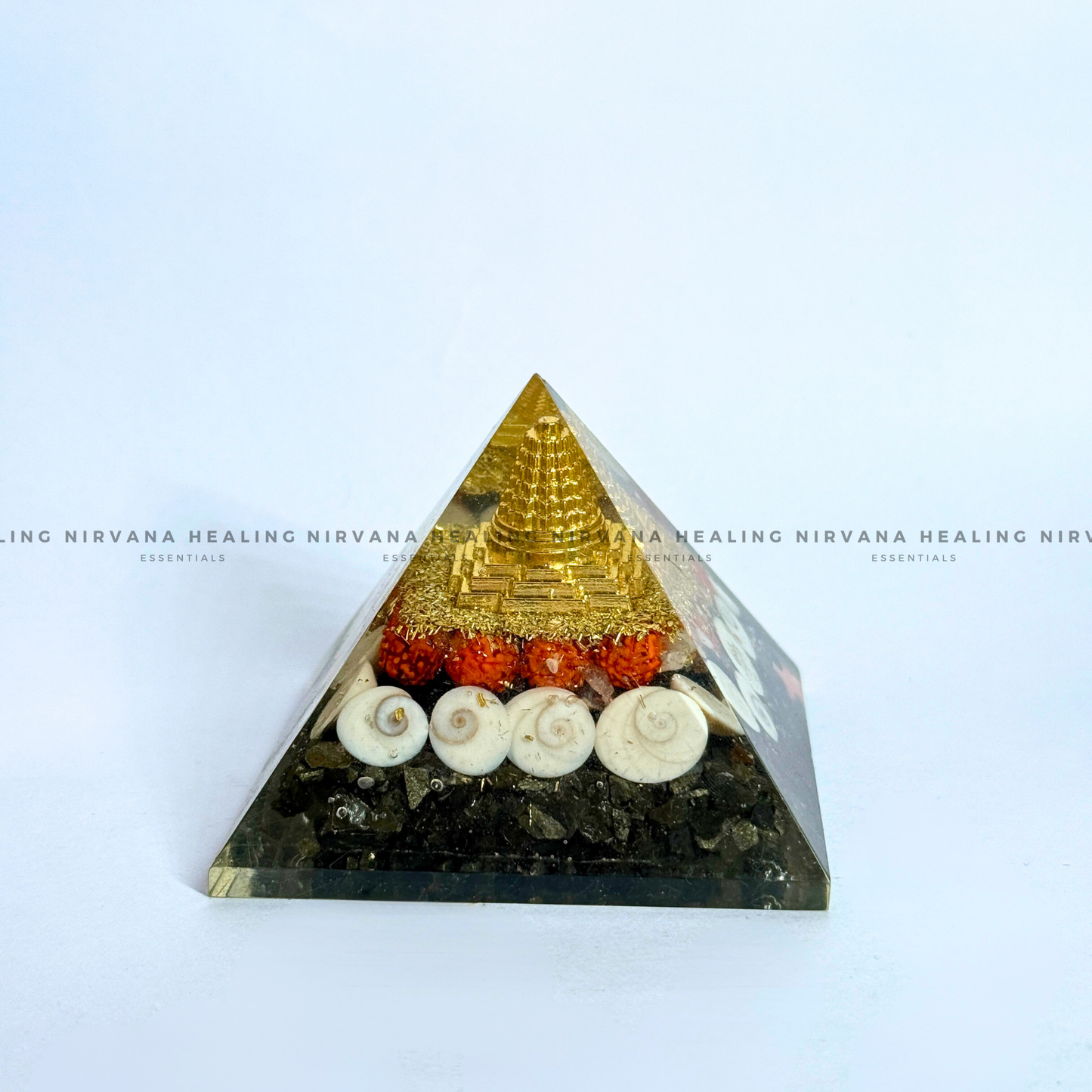SHREE YANTRA WITH GOMTI RUDRAKSH PYRAMID (Wealth, Protection & Divine Energy) image 1