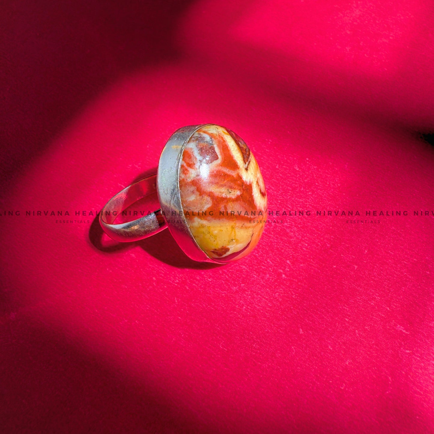 YELLOW PICASSO ROUND RING ( Creativity, Grounding, Transformation And Expression) image 4