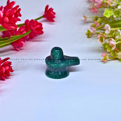 GREEN AVENTURINE SHIVLING (1 Inch) (Luck, Money, Abundance, Career And Growth).  image 7