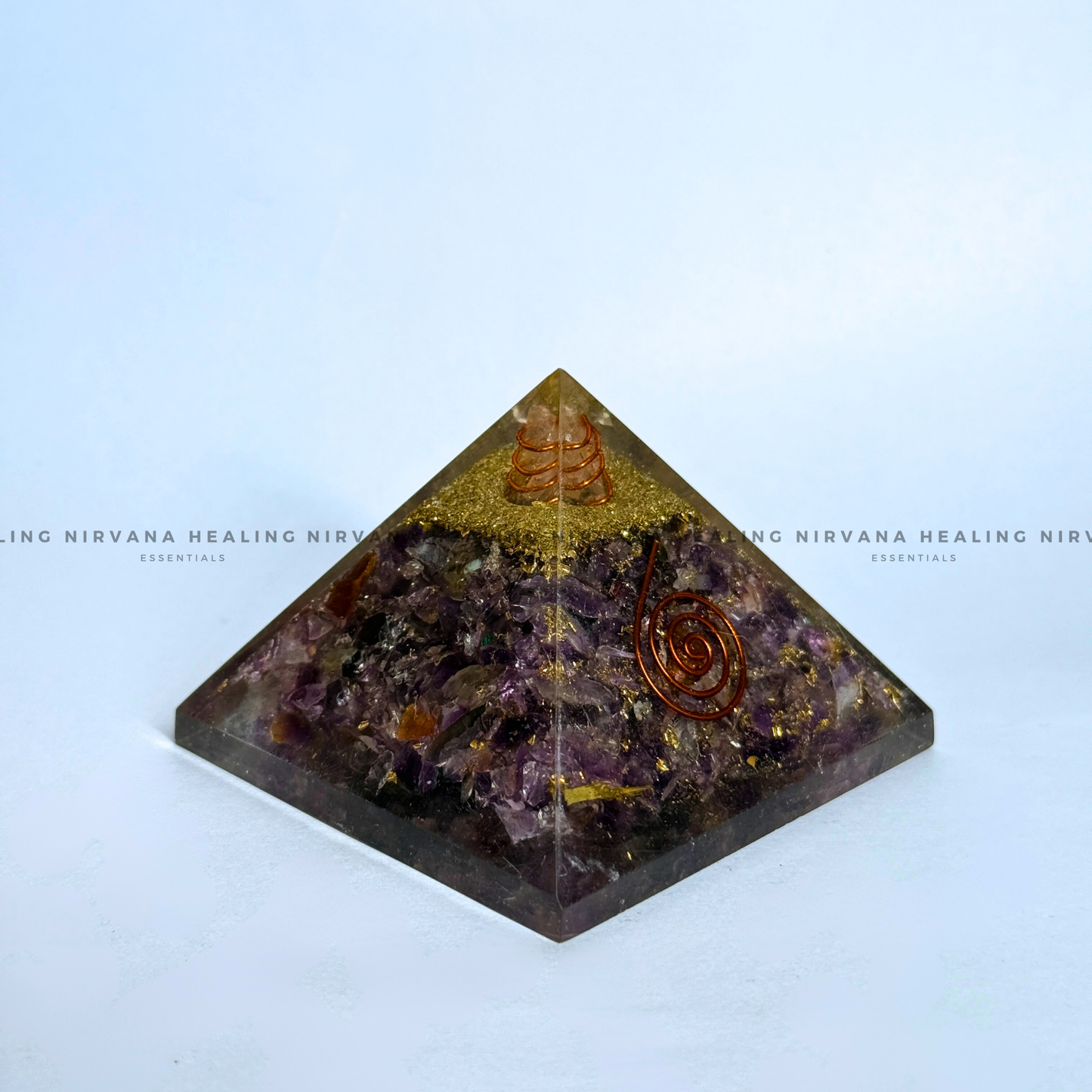 AMETHYST JADE PYRAMID (Meditation, Stress Reduction, Intuition And Manifestation) image 1