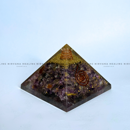 AMETHYST JADE PYRAMID (Meditation, Stress Reduction, Intuition And Manifestation) image 1
