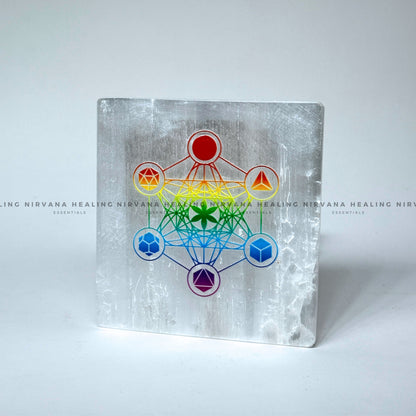  SELENITE METRATRON CUBE CHARGING PLATE (Aura Cleansing, Charging, Cleansing And Purification). image 4