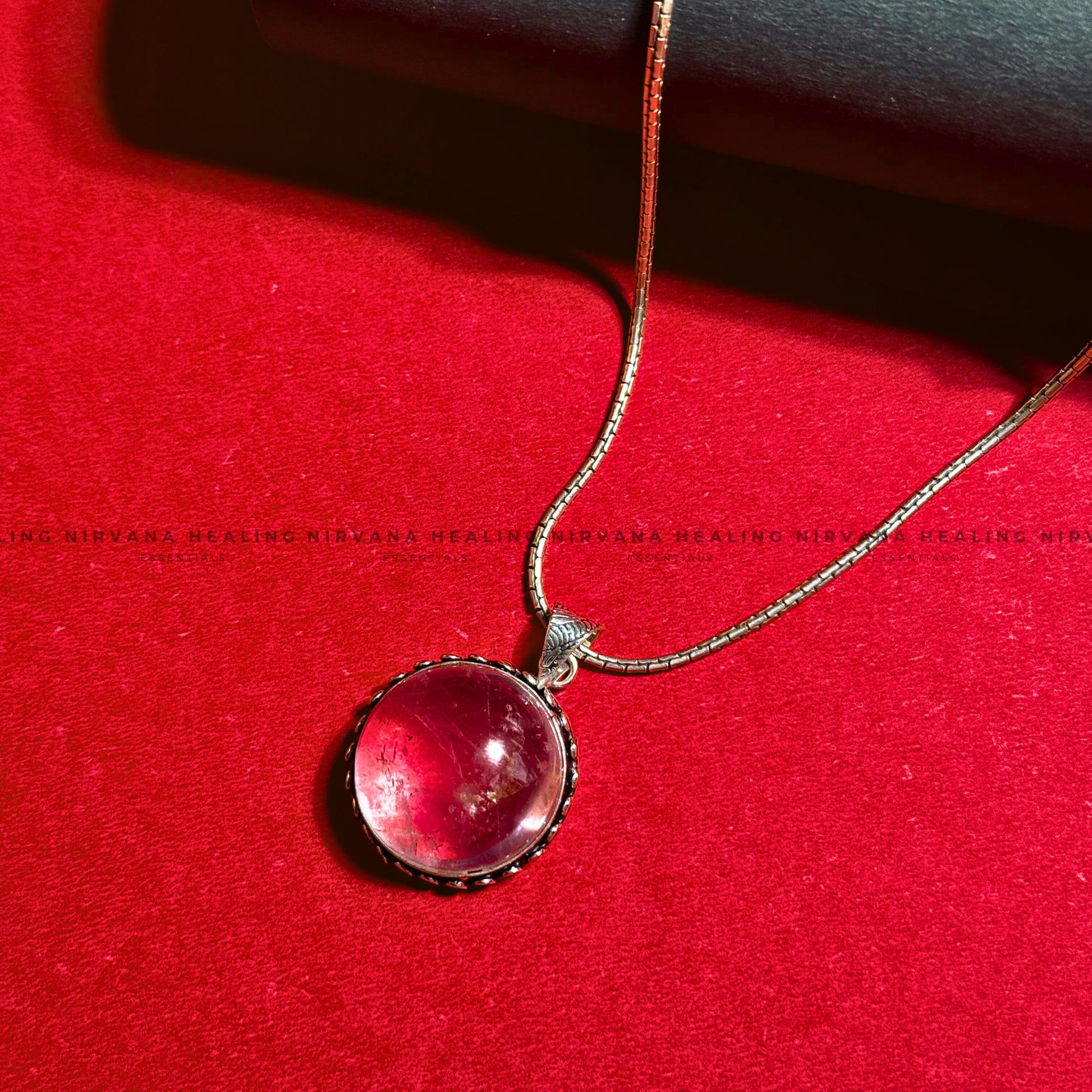 AURA QUARTZ ROUND PENDANT (Energy Amplifier, Aura Cleanser And Protection) image 7