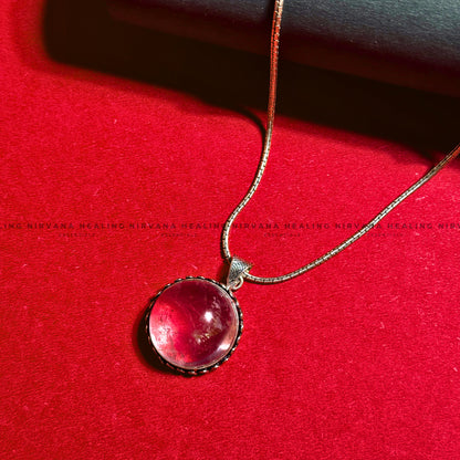 AURA QUARTZ ROUND PENDANT (Energy Amplifier, Aura Cleanser And Protection) image 7