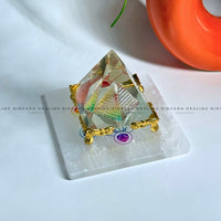 Selenite Metatron's Cube Charging Plate