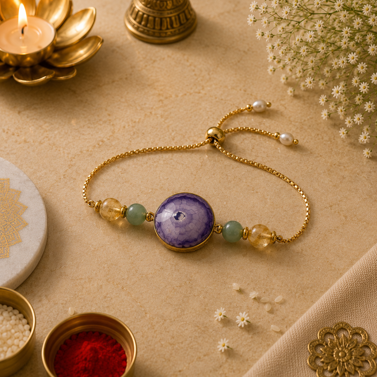 Rose Bloom Rakhi