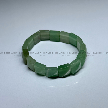 GREEN AVENTURINE PYRAMID BRACELET (Luck, Money, Abundance, Career And Growth). image 2