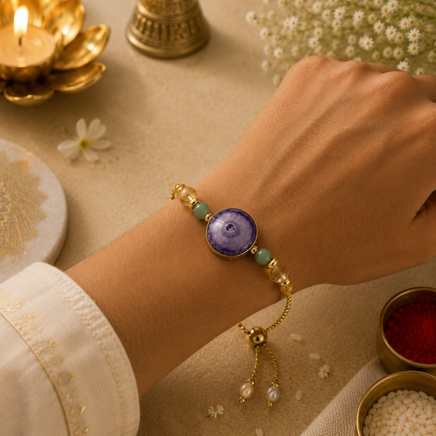 Rose Bloom Rakhi