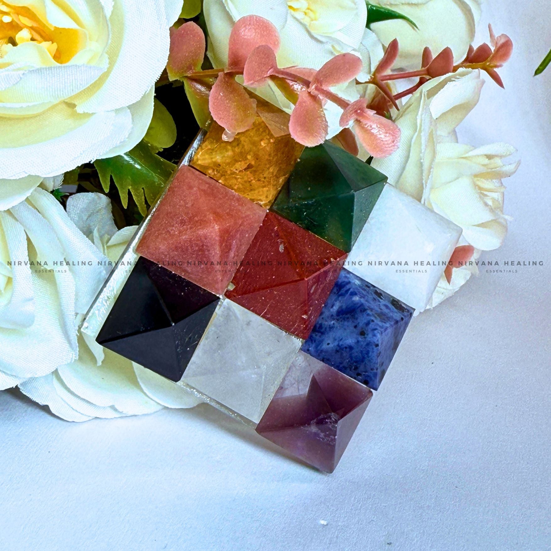 CRYSTAL NAVAGRAHA PYRAMID (Balance of the Nine Planets) image 0