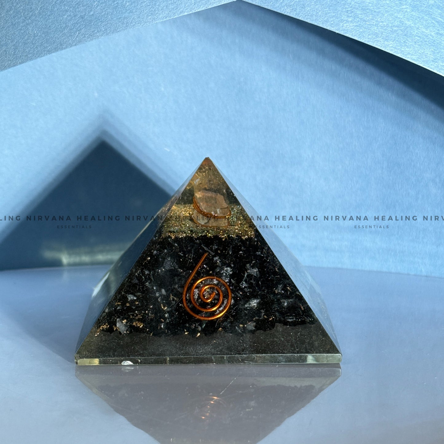 BLACK AGATE 5 ELEMENT PYRAMID (Grounding, Protection, Success And Courage) image 2