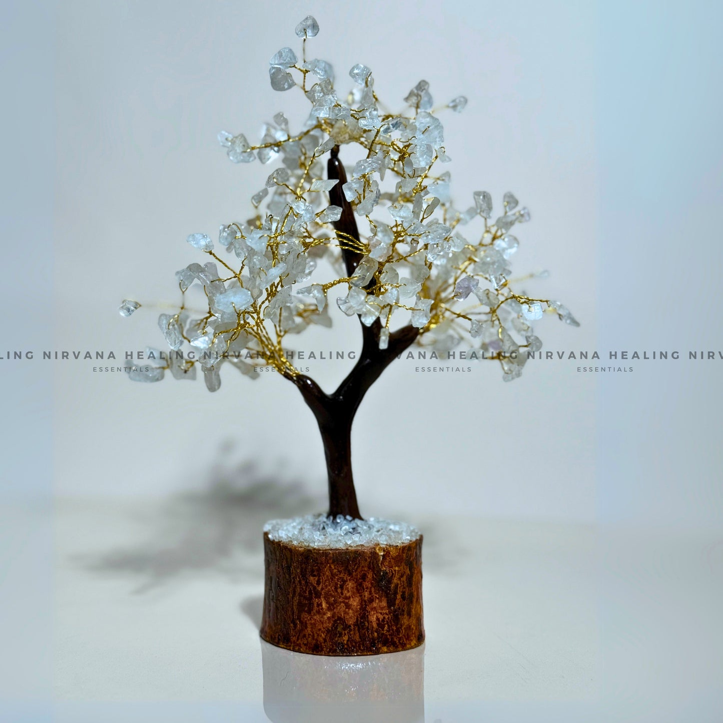CLEAR QUARTZ CRYSTAL TREE Approx 300 Beads Approx 300 Beads (Mental Clarity, Master Healer And Energy Amplifier).  image 1