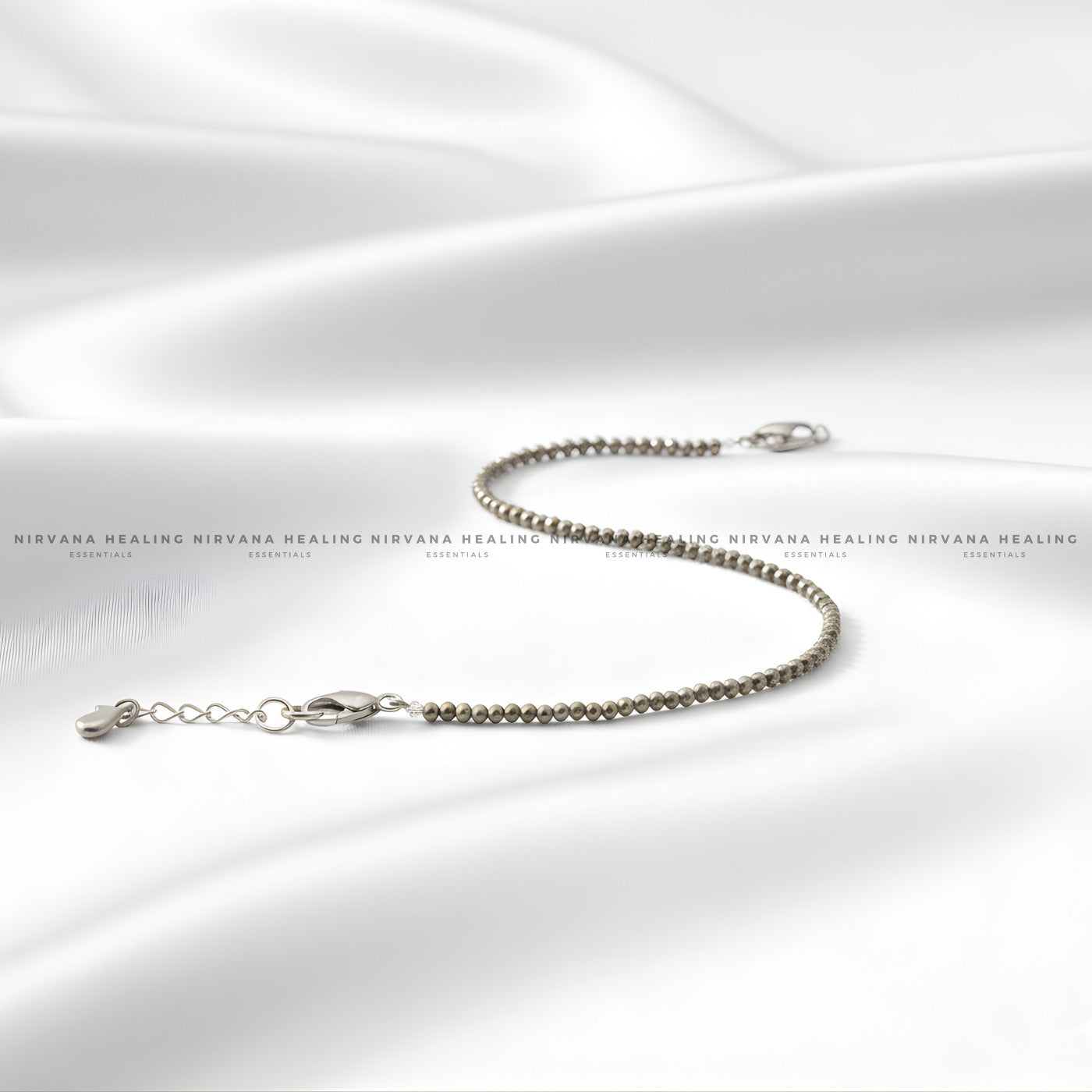 DHANALAKSHMI RAW PYRITE ANKLET (Money Magnet, Prosperity, Fame And Abundance) image 6