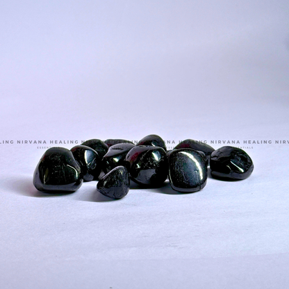 BLACK OBSIDIAN TUMBLE STONES (Protection ,Truth, Deep And Healing). image 5