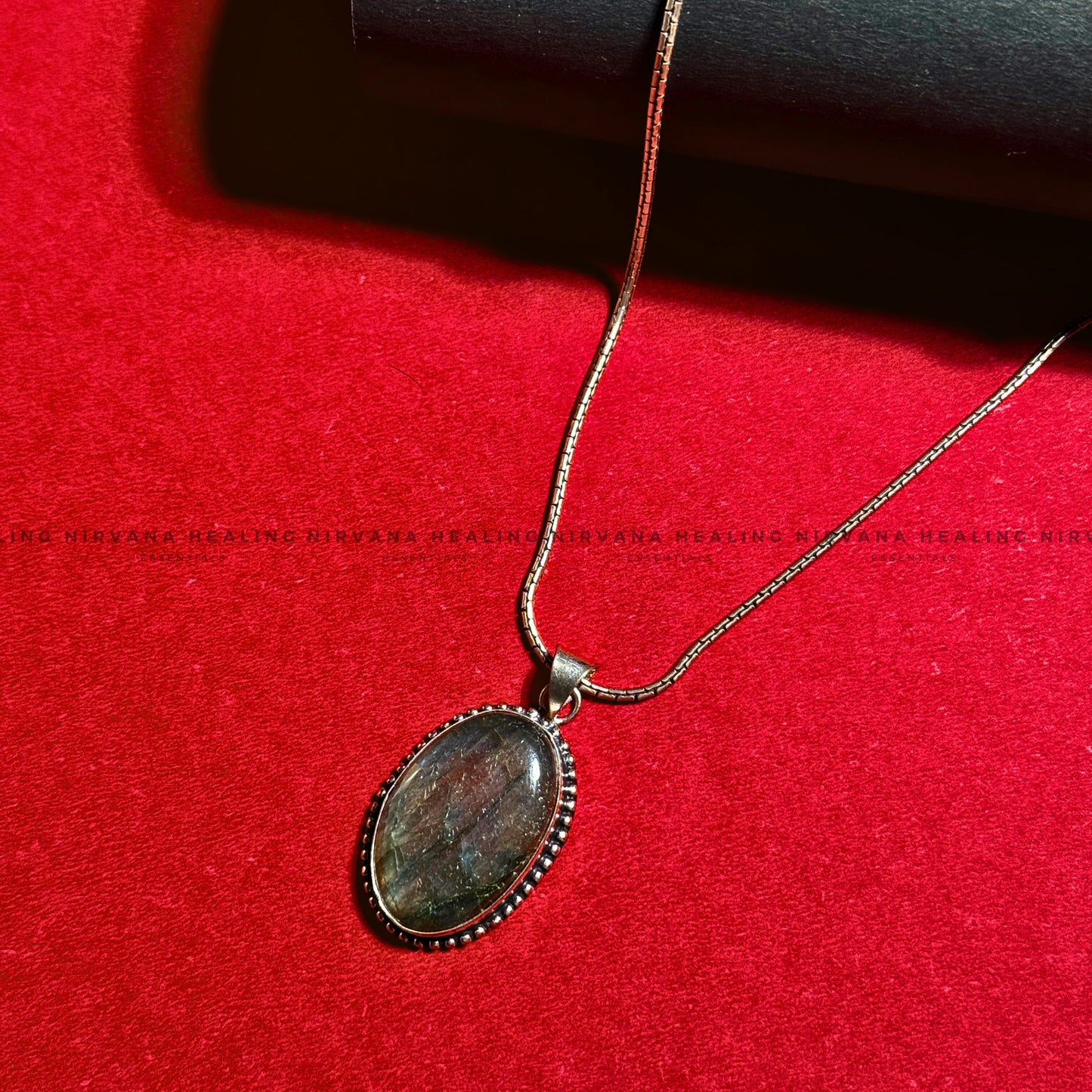 LABRADORITE CRYSTAL DESIGNER PENDANT (Intuition, Inner Power And Transformation).  image 2